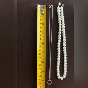 3/$25❤️Brand new Faux Pearl Choker Necklace+a bonus necklace